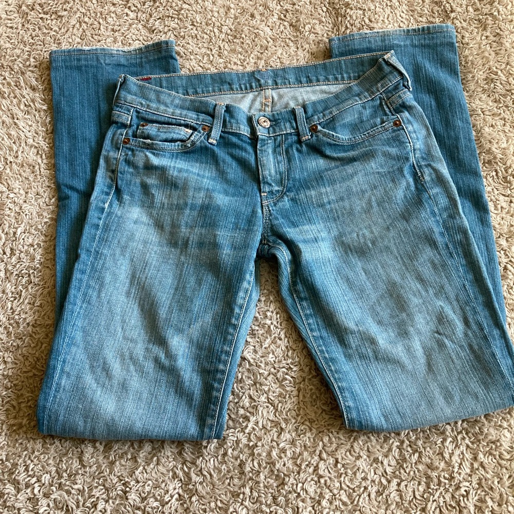 7 for All Mankind Low Rise Bootcut Jeans